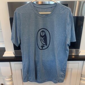 Greyson Light Blue Owl Graphic Tee